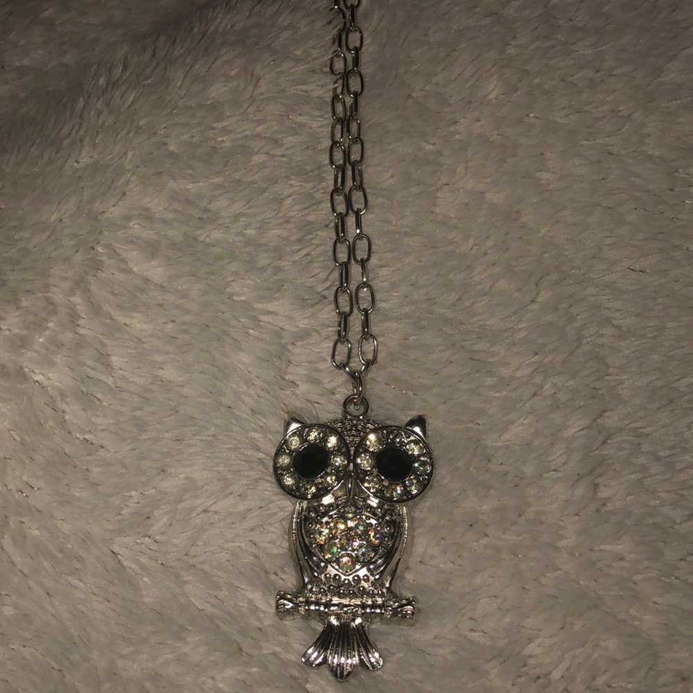Fall owl necklace